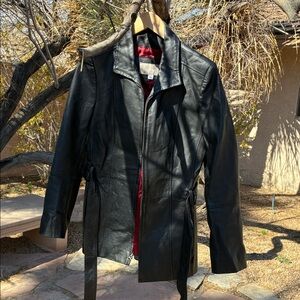 Croft & Barrow Black Leather Jacket